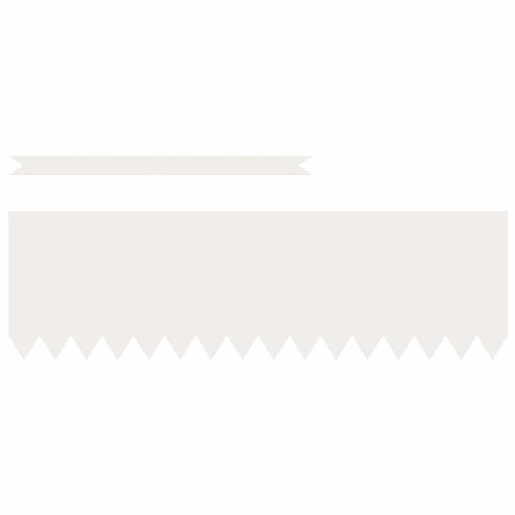 Plænekant 20 stk. 100 x 0,05 x 30 cm Koldvalset Stål Hvid