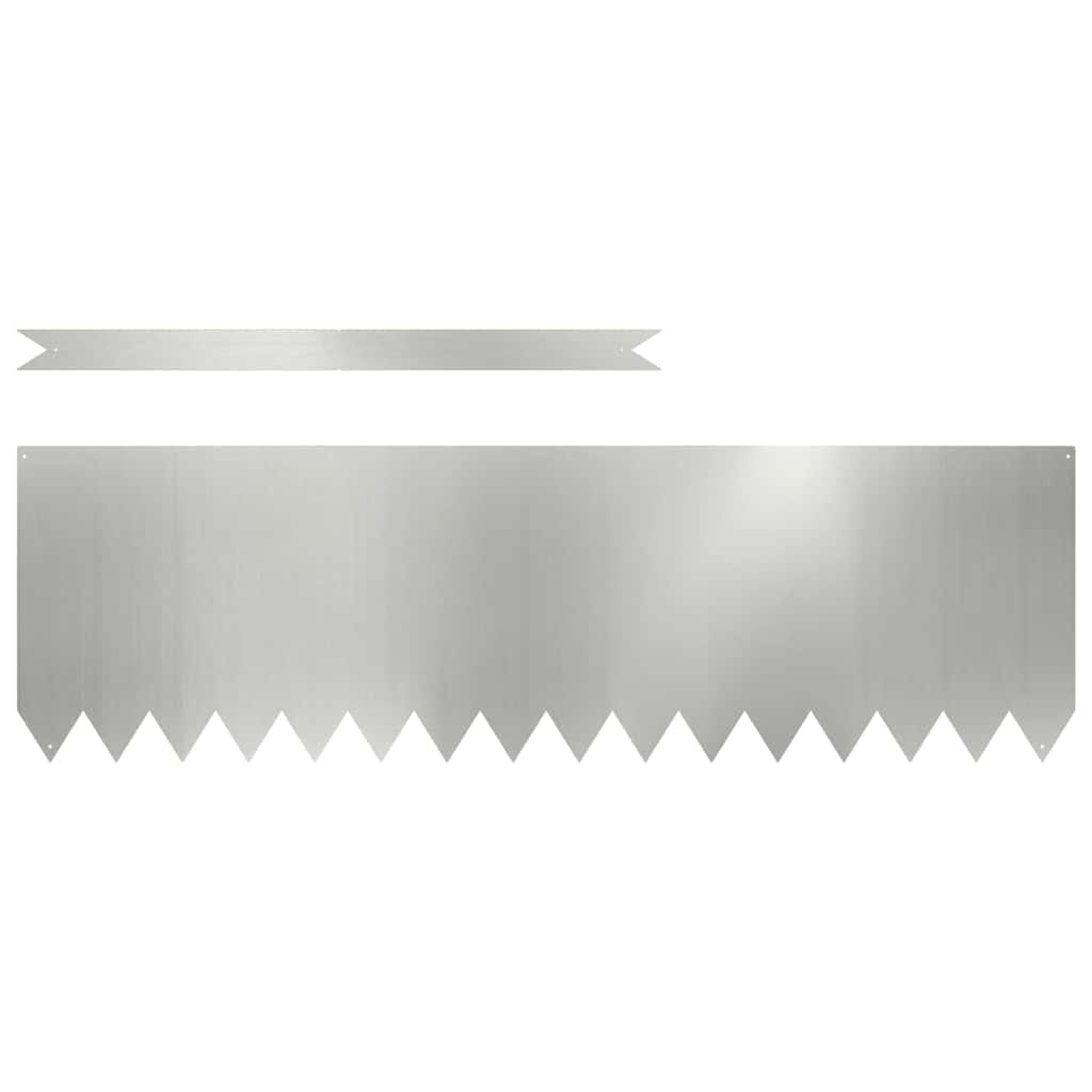 Plænekant 20 stk. 100 x 0,05 x 30 cm Galvaniseret stål Sølv