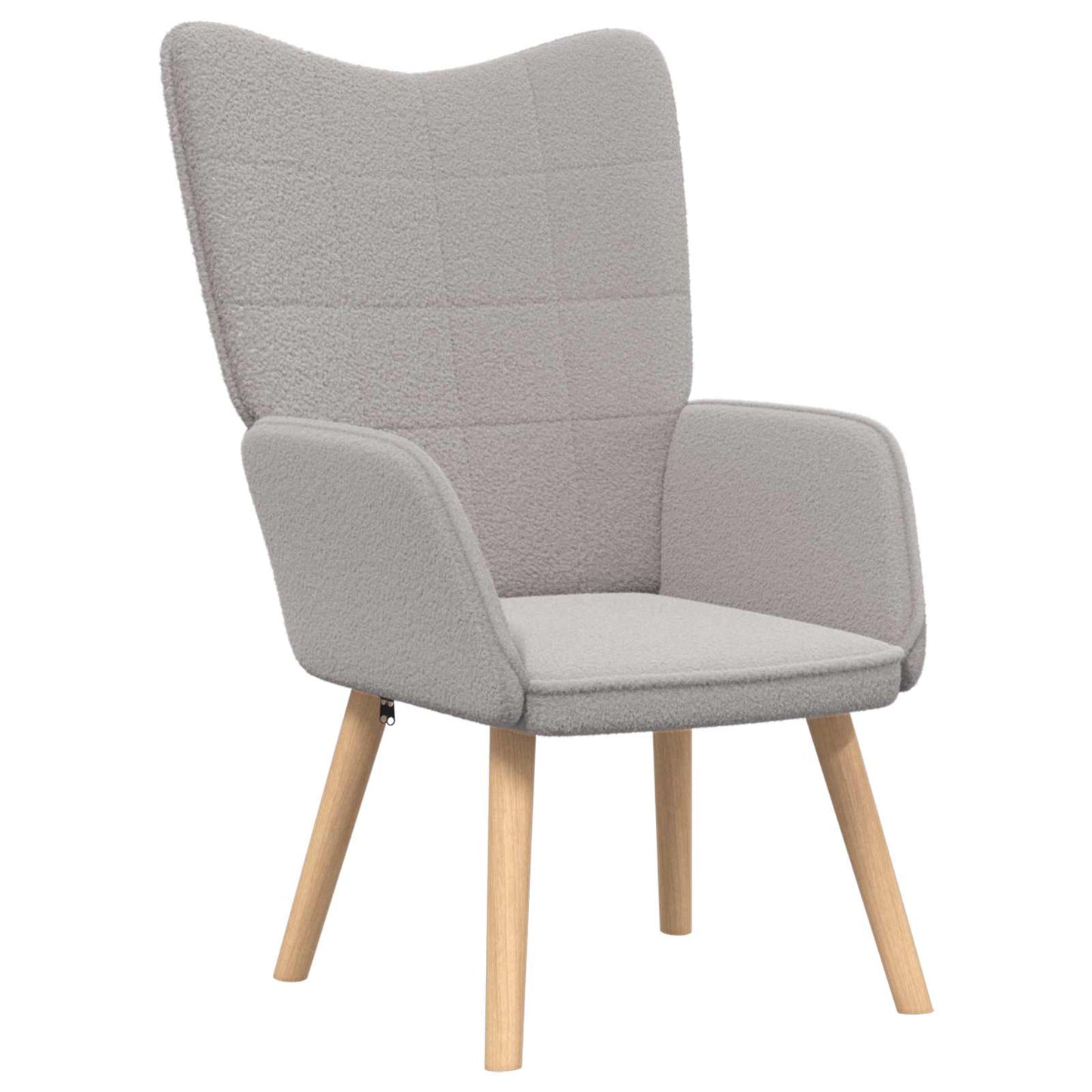 lænestol Lysegrå 62 x 67 x 95,5 cm Sherpa-stof