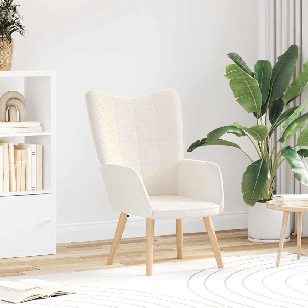lænestol Creme 62 x 67 x 95,5 cm Sherpa-stof