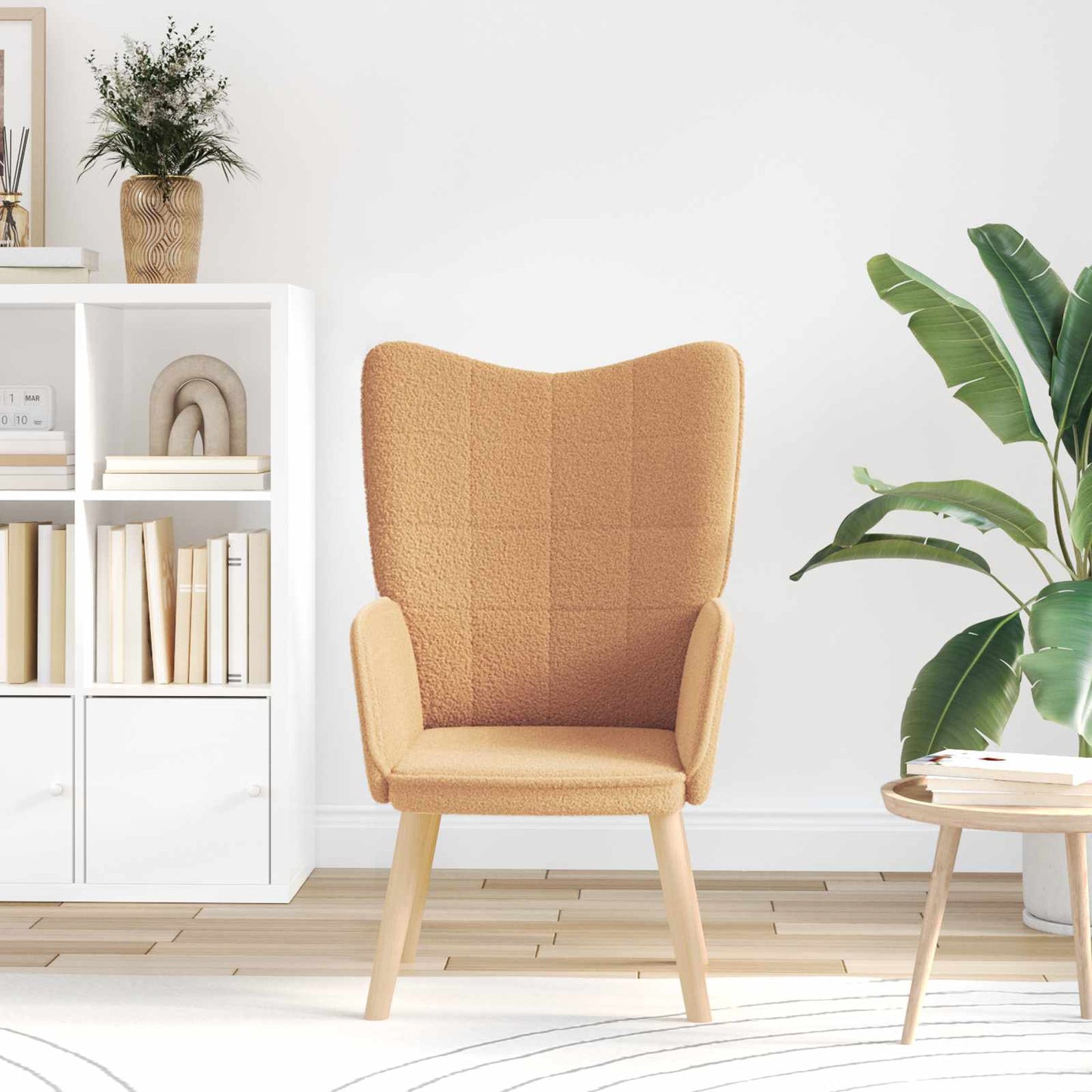 lænestol Beige 62 x 67 x 95,5 cm Sherpa-stof