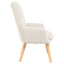 lænestol Creme 63 x 67 x 94 cm Uldstof og krydsfiner