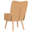 lænestol Beige 63 x 67 x 94 cm Polyester og krydsfiner