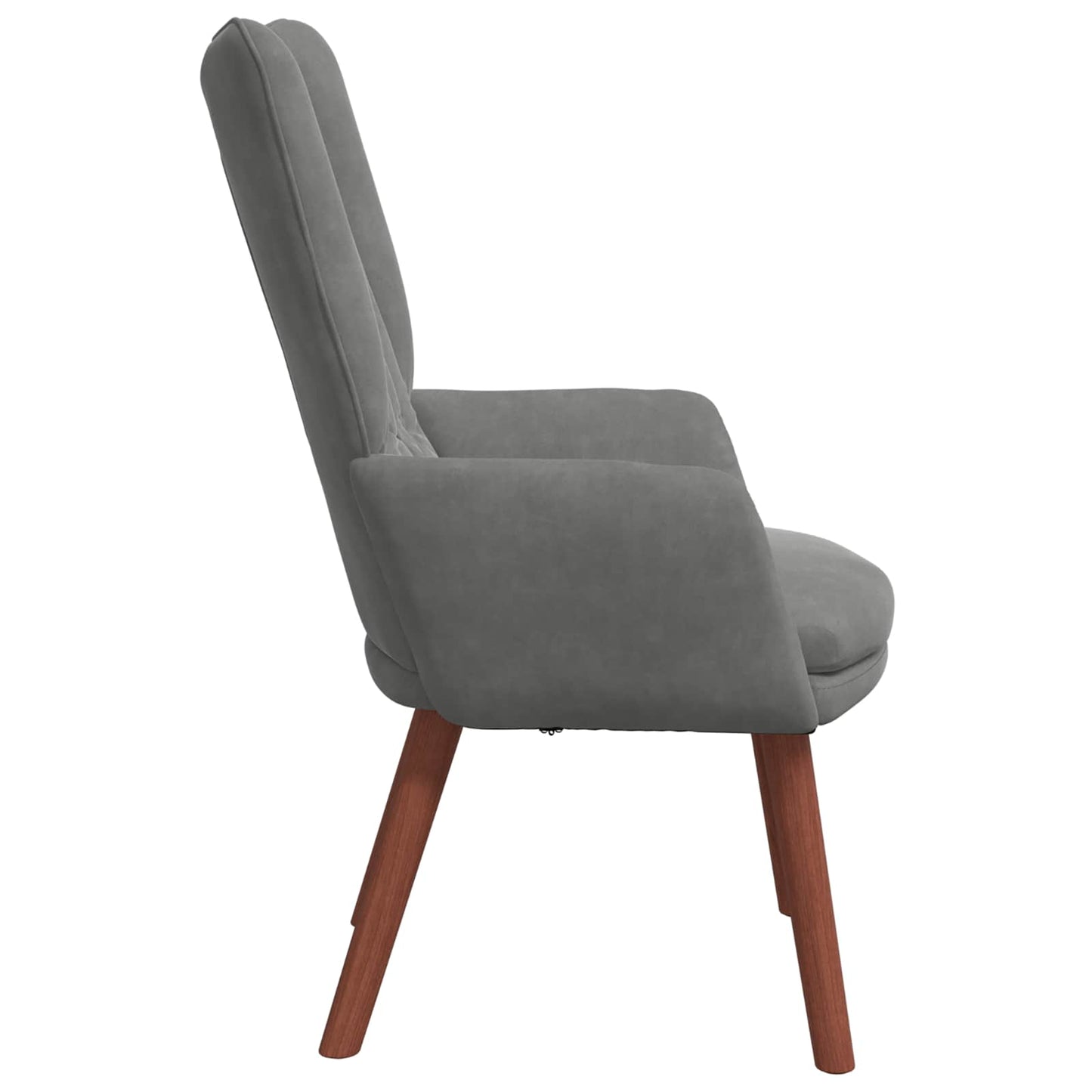 lænestol Mørkegrå 63 x 67 x 94 cm Fløjl