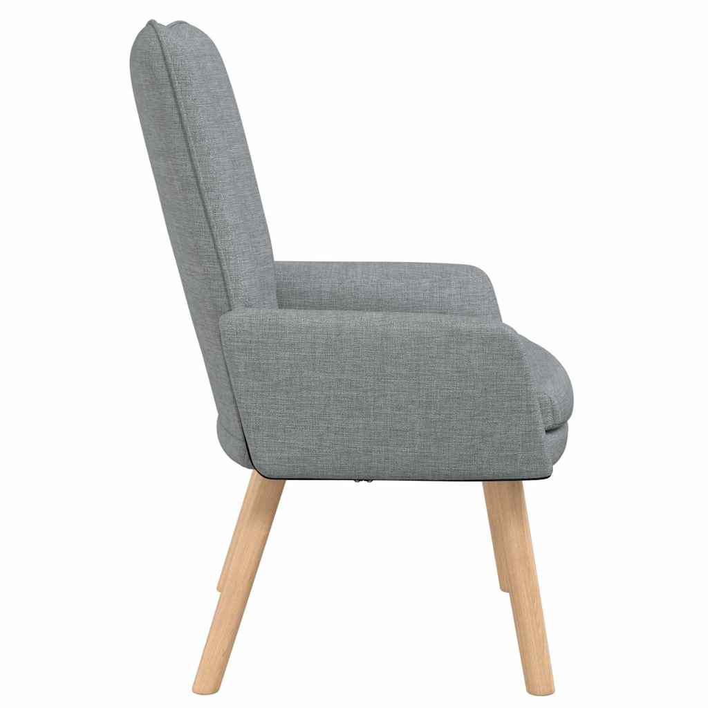 lænestol Lysegrå 63 x 67 x 94 cm Stof og krydsfiner