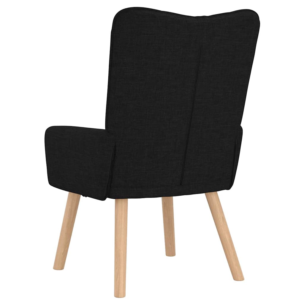 lænestol Sort 63 x 67 x 94 cm Stof og krydsfiner