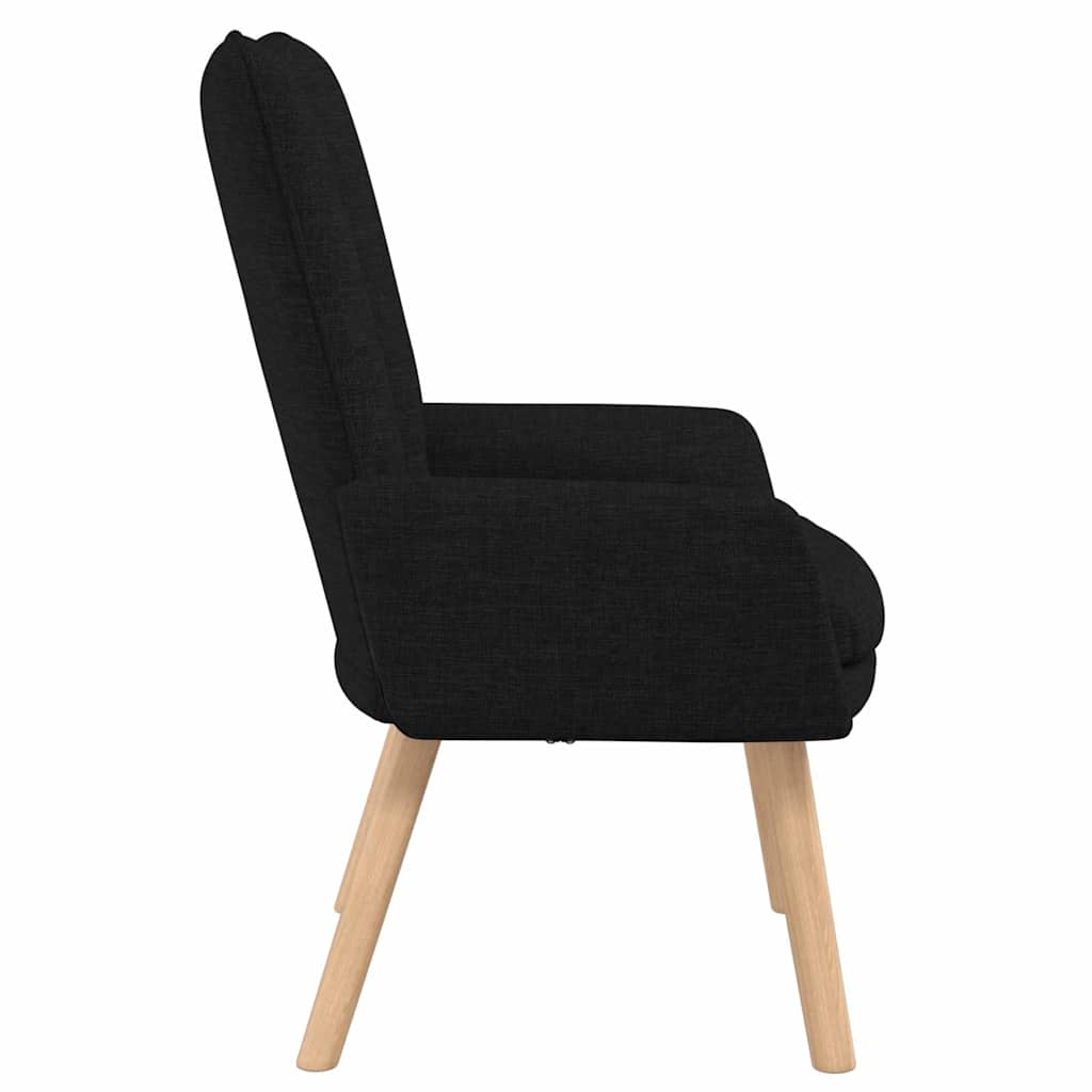 lænestol Sort 63 x 67 x 94 cm Stof og krydsfiner