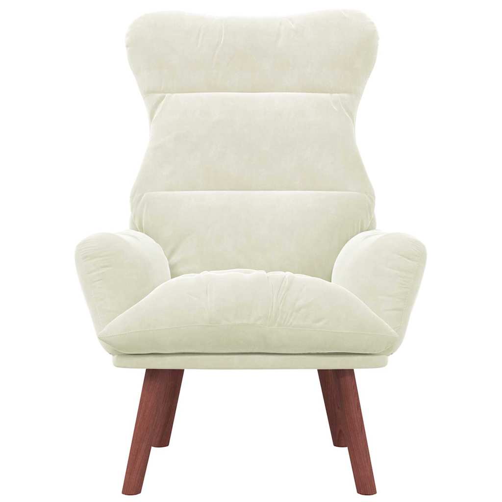 lænestol Creme 69 x 74 x 93 cm Fløjl