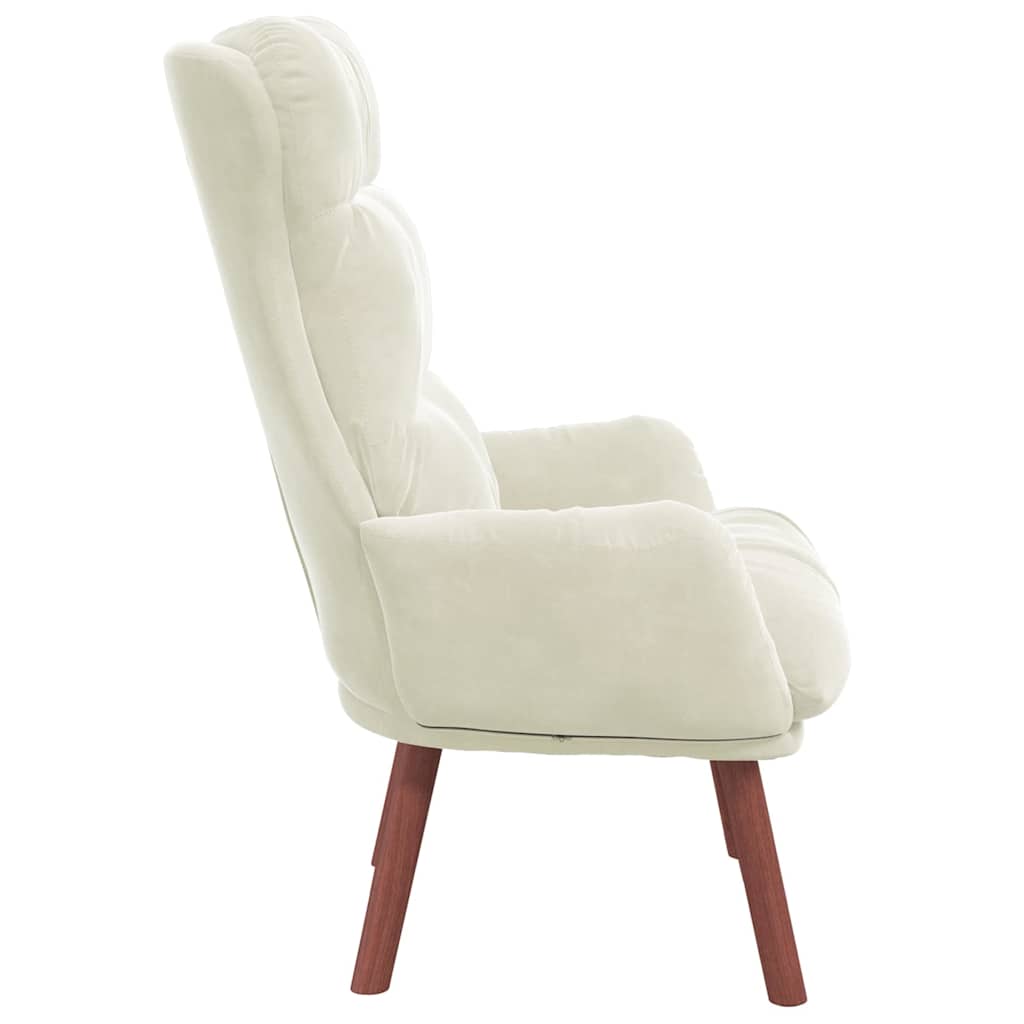 lænestol Creme 69 x 74 x 93 cm Fløjl
