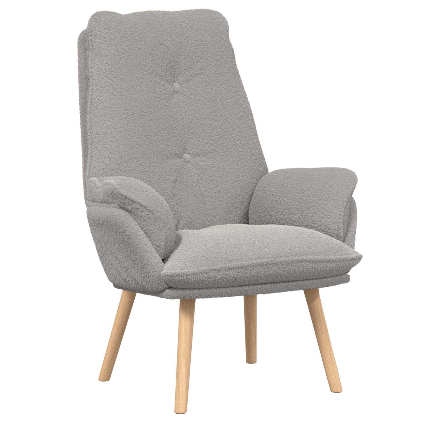 lænestol Lysegrå 69 x 74 x 93 cm Sherpa-stof