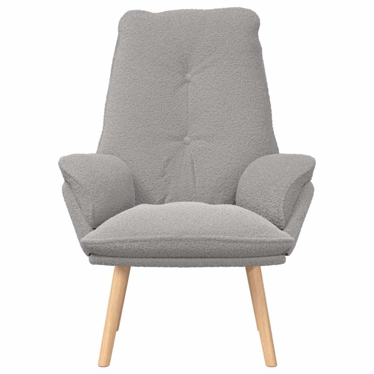 lænestol Lysegrå 69 x 74 x 93 cm Sherpa-stof