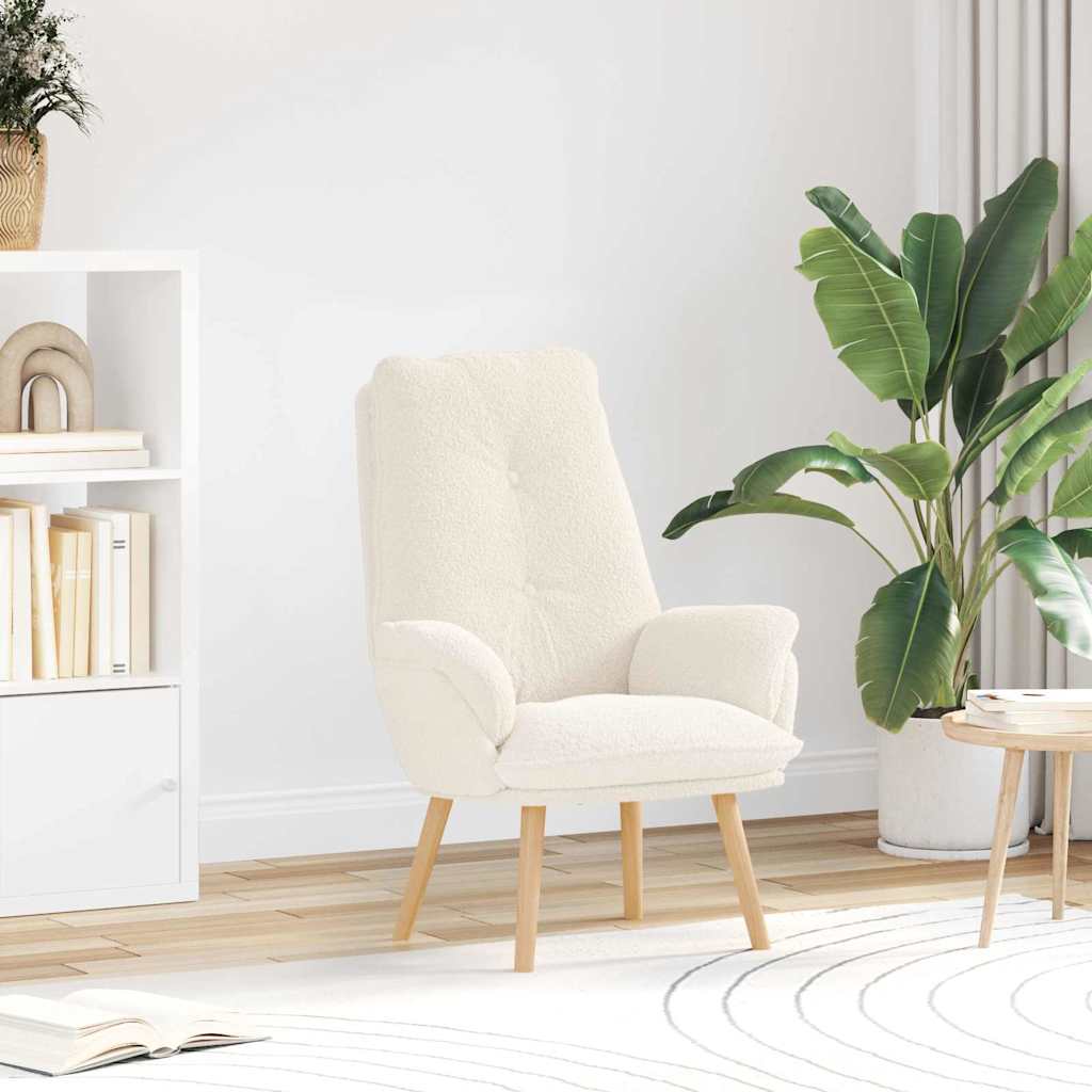 lænestol Creme 69 x 74 x 93 cm Sherpa-stof