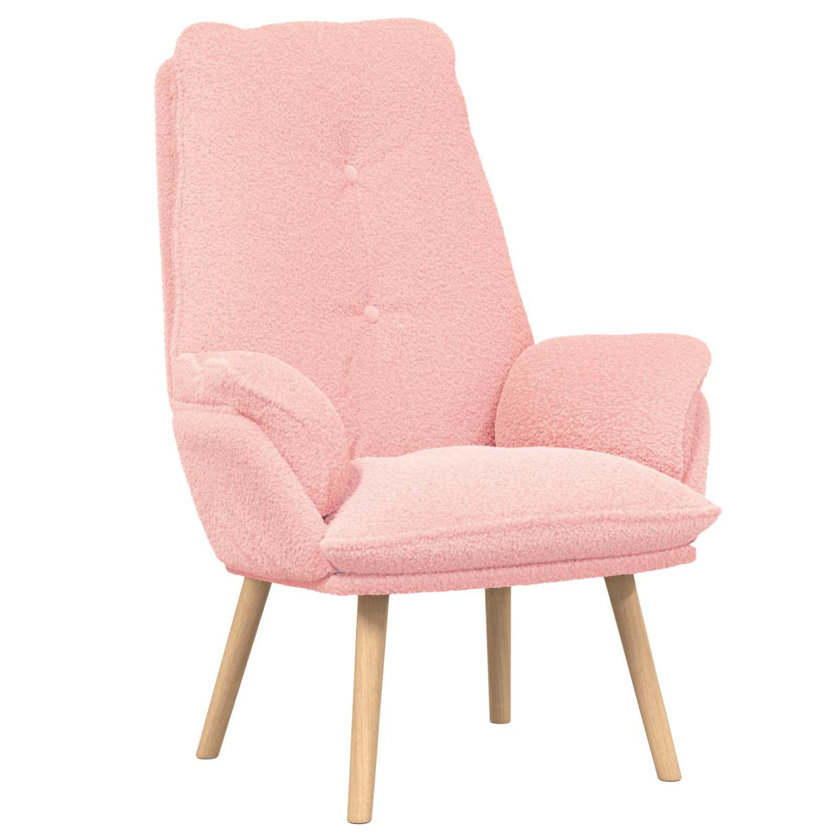lænestol Lyserød 69 x 74 x 93 cm Sherpa-stof
