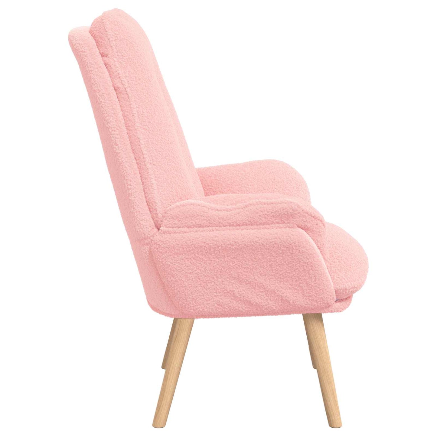 lænestol Lyserød 69 x 74 x 93 cm Sherpa-stof
