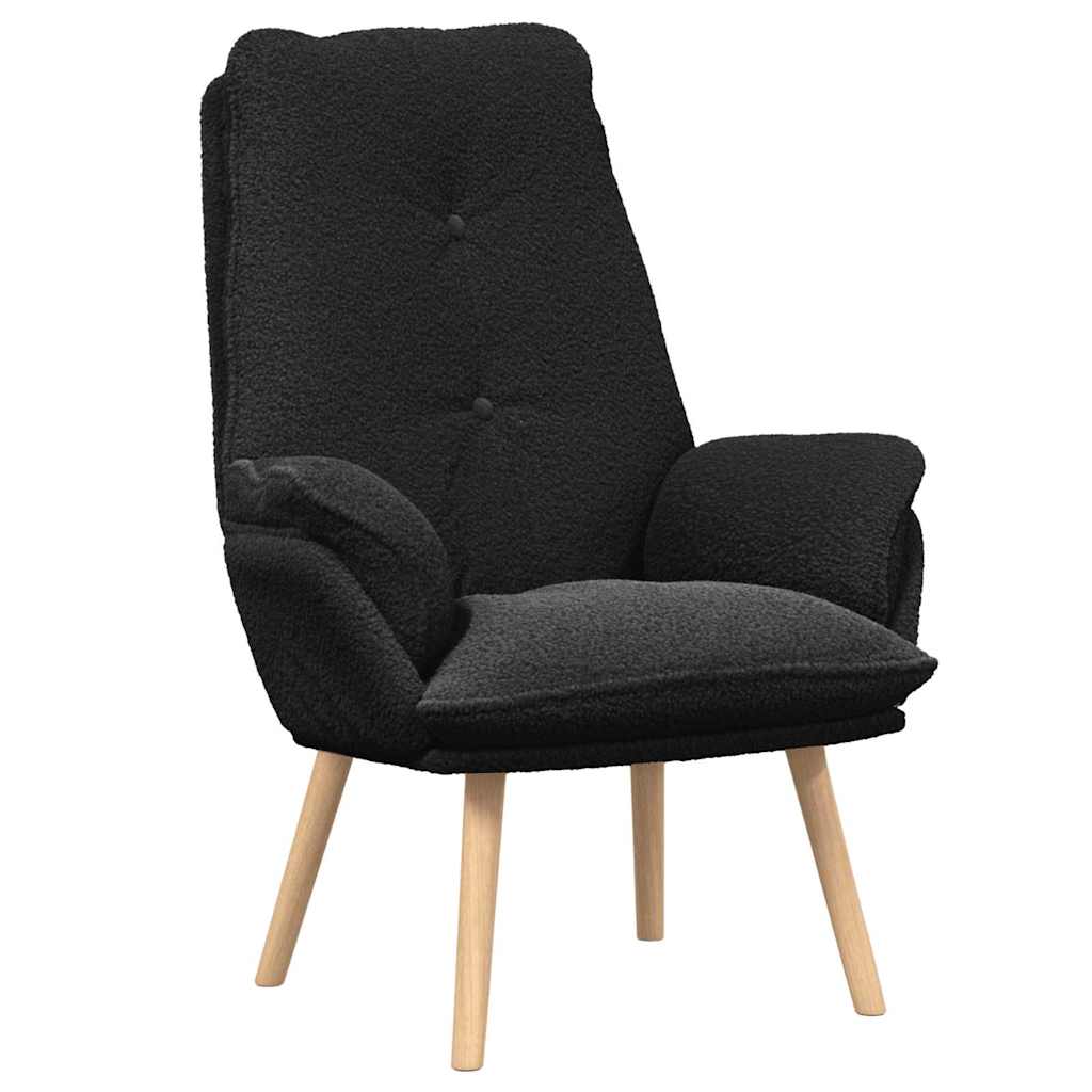 lænestol Sort 69 x 74 x 93 cm Sherpa-stof