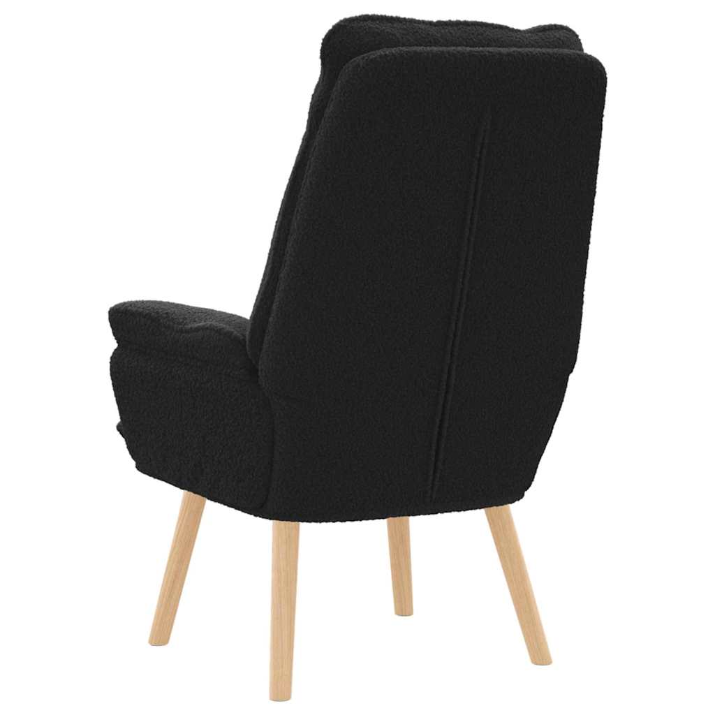 lænestol Sort 69 x 74 x 93 cm Sherpa-stof