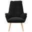 lænestol Sort 69 x 74 x 93 cm Sherpa-stof