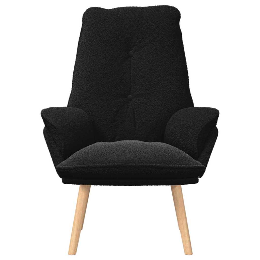 lænestol Sort 69 x 74 x 93 cm Sherpa-stof