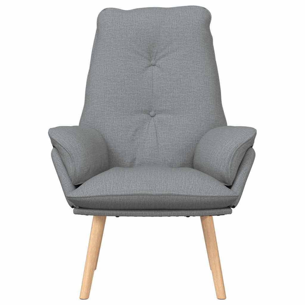 lænestol Lysegrå 69 x 74 x 93 cm Stof og krydsfiner