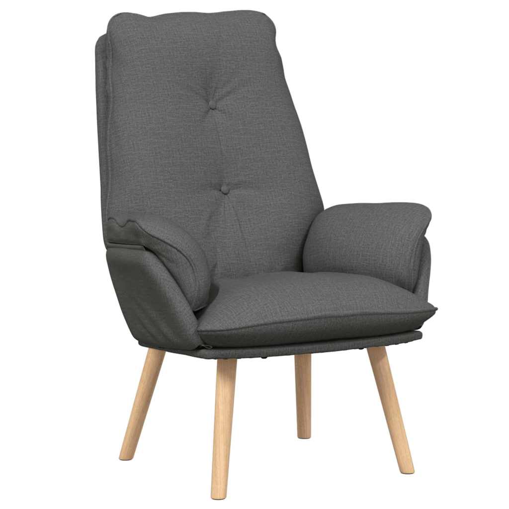 lænestol Mørkegrå 69 x 74 x 93 cm Stof og krydsfiner