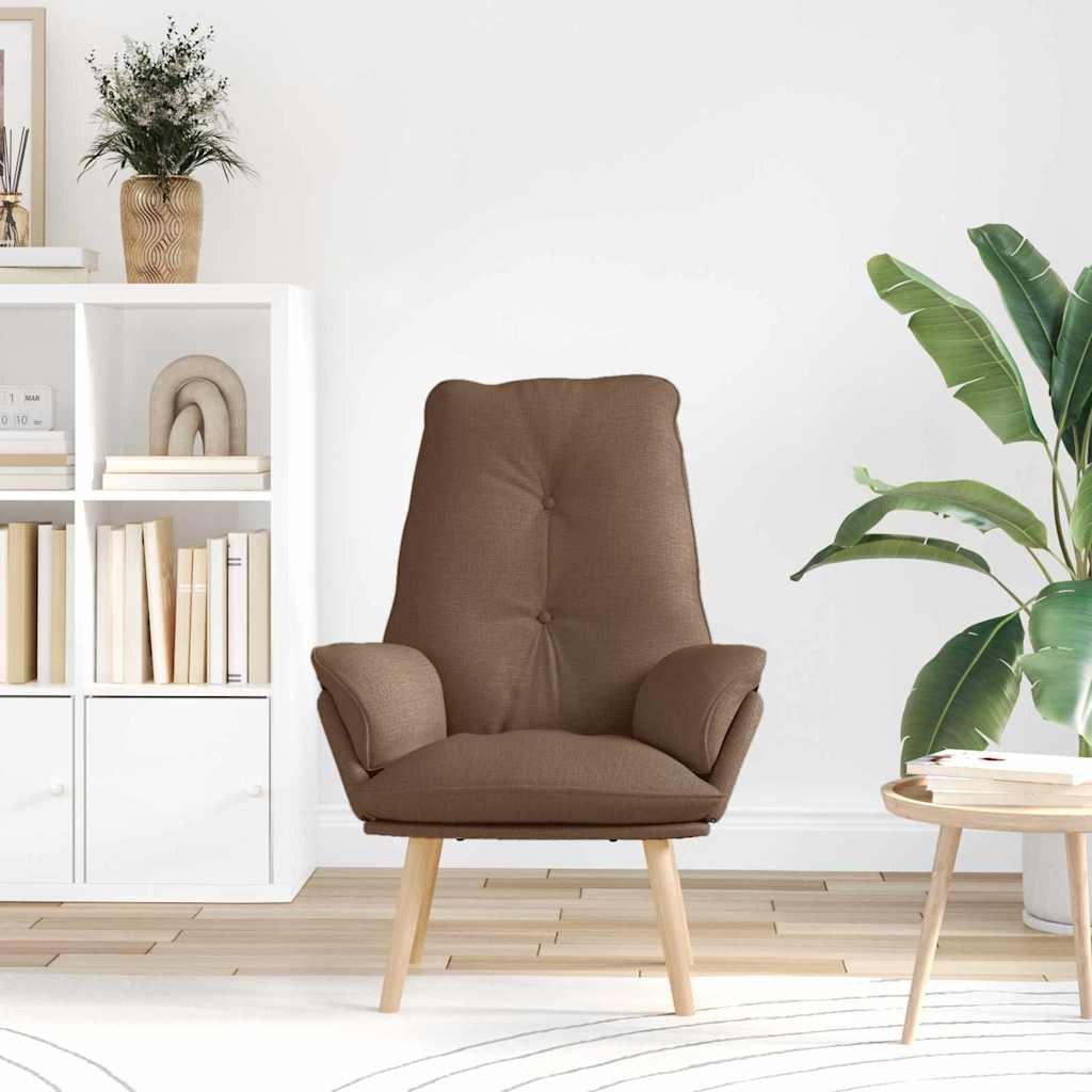 lænestol Brun 69 x 74 x 93 cm Polyester og krydsfiner