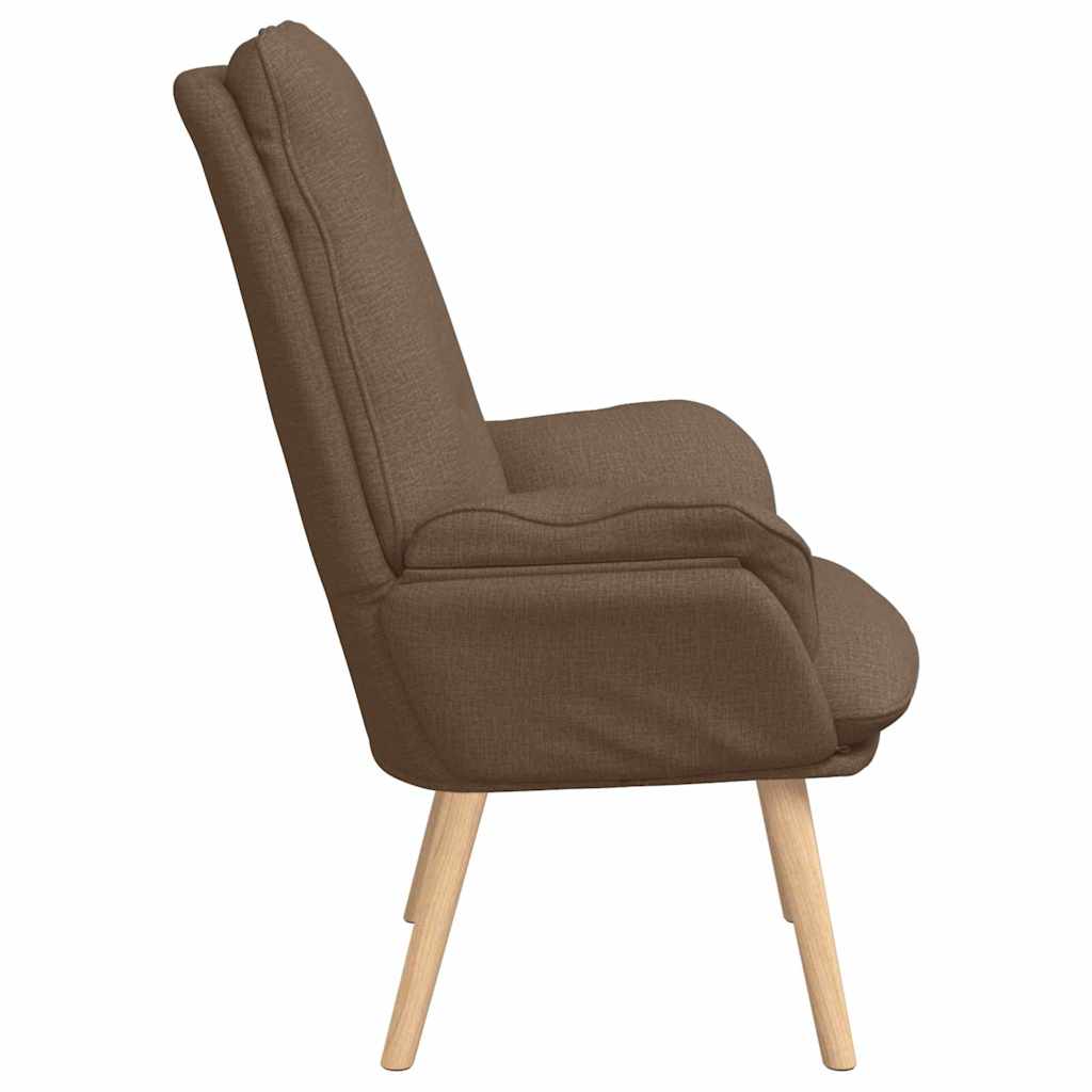 lænestol Brun 69 x 74 x 93 cm Polyester og krydsfiner