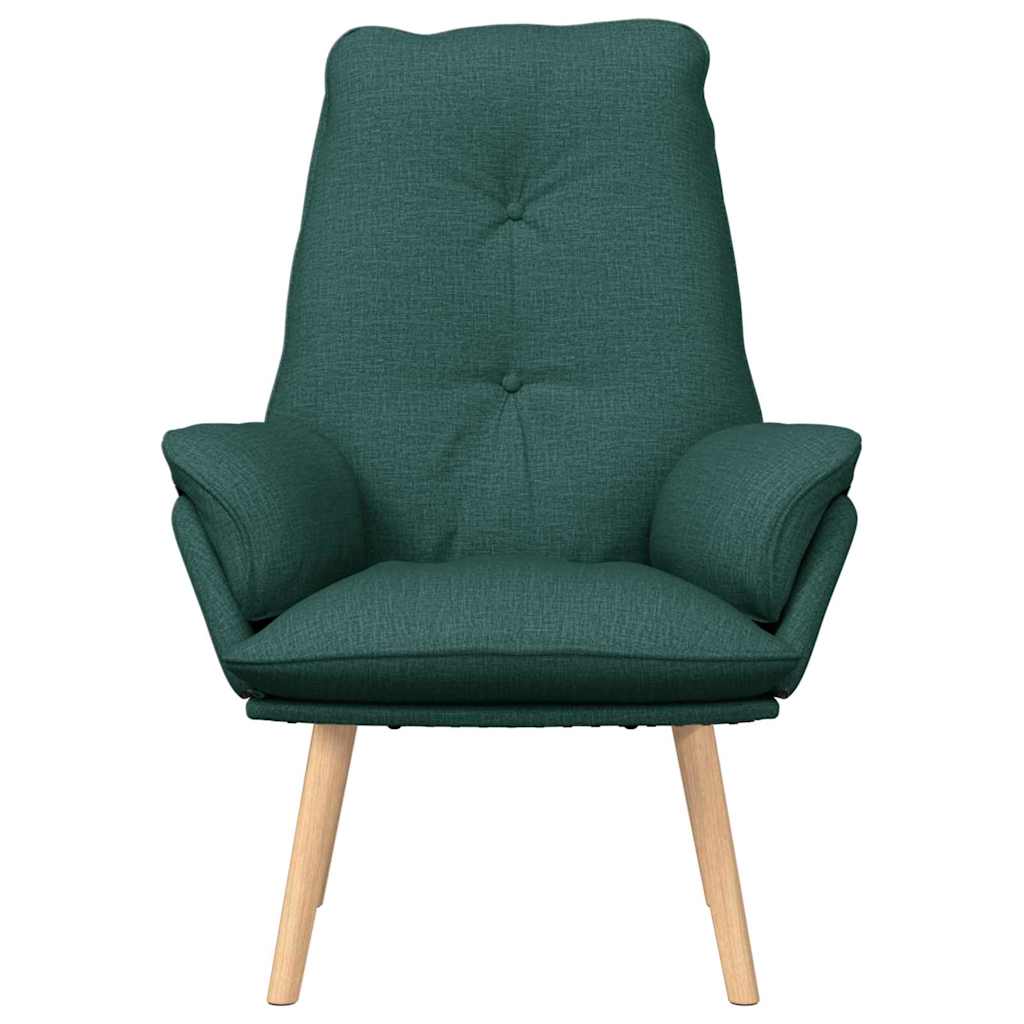 lænestol Mørkegrøn 69 x 74 x 93 cm Stof og Plywood