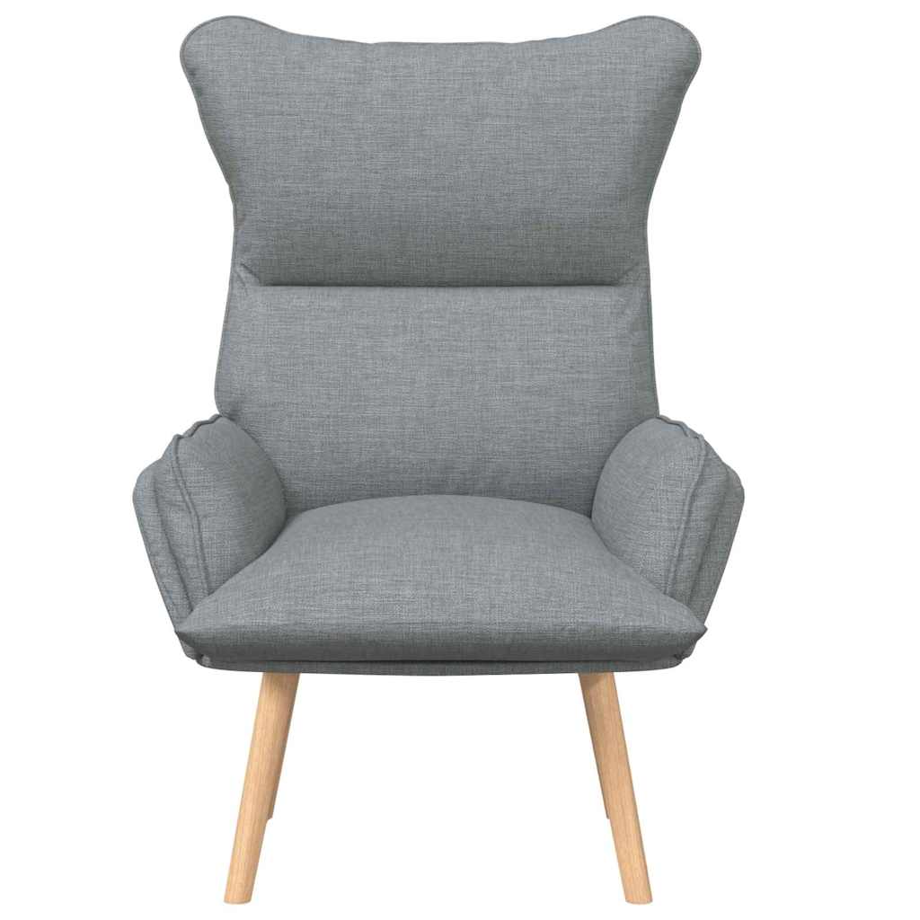 lænestol Lysegrå 69 x 74 x 93 cm Stof og krydsfiner