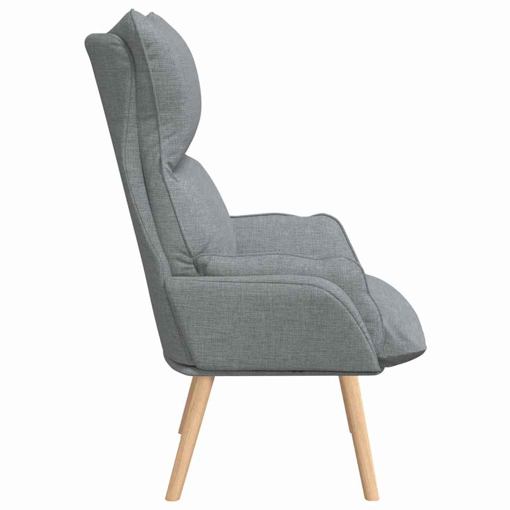 lænestol Lysegrå 69 x 74 x 93 cm Stof og krydsfiner