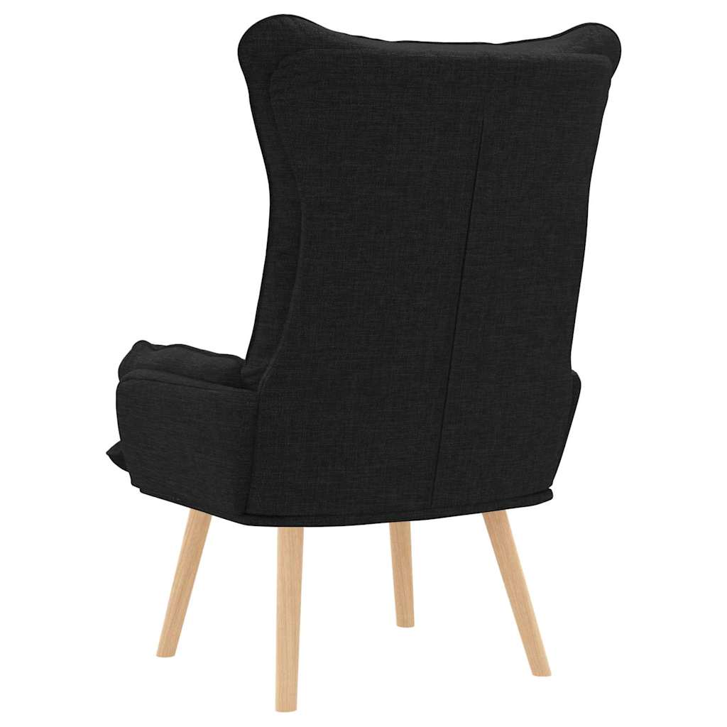 lænestol Sort 69 x 74 x 93 cm Stof og krydsfiner