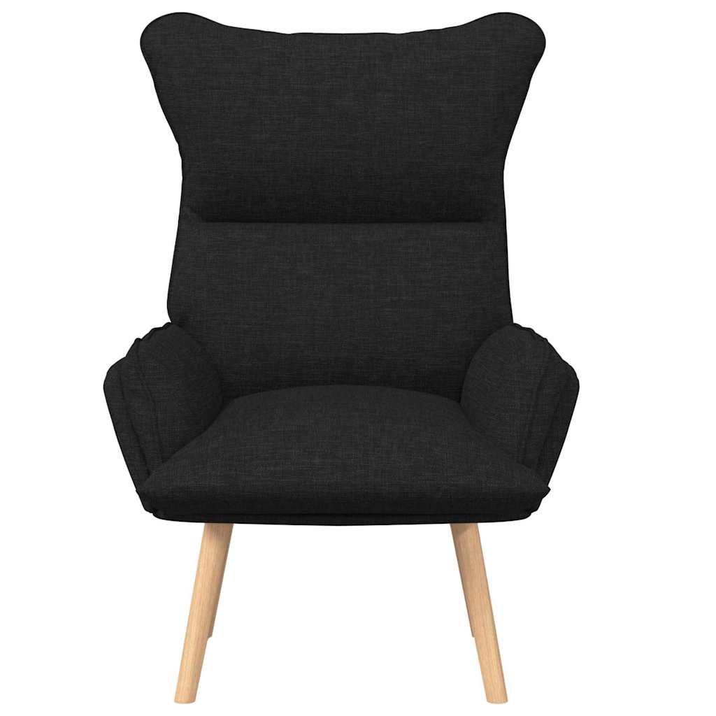 lænestol Sort 69 x 74 x 93 cm Stof og krydsfiner