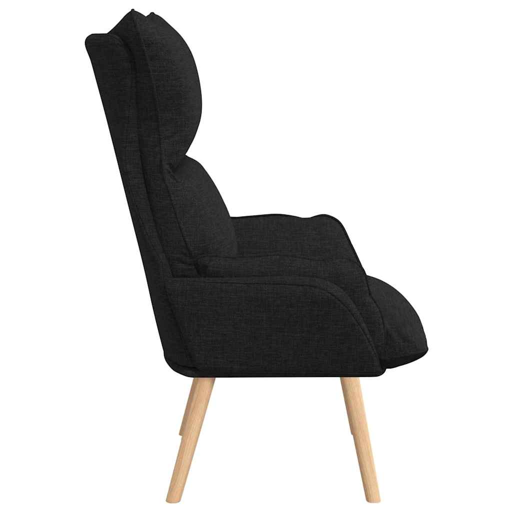 lænestol Sort 69 x 74 x 93 cm Stof og krydsfiner