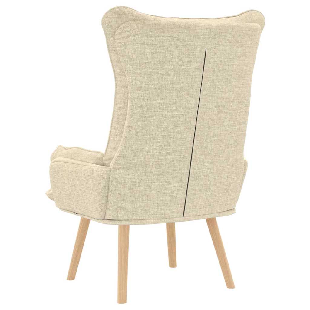 lænestol Creme 69 x 74 x 93 cm Stof og krydsfiner