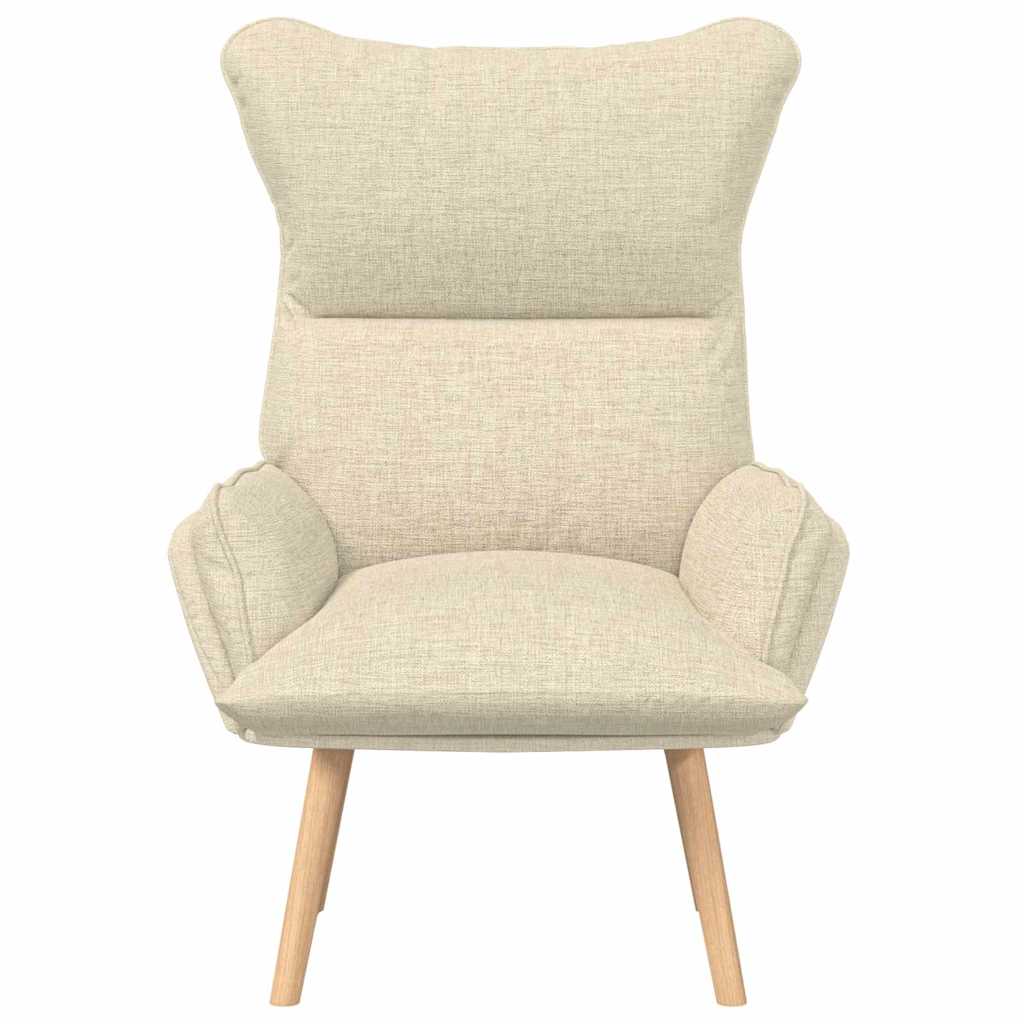 lænestol Creme 69 x 74 x 93 cm Stof og krydsfiner