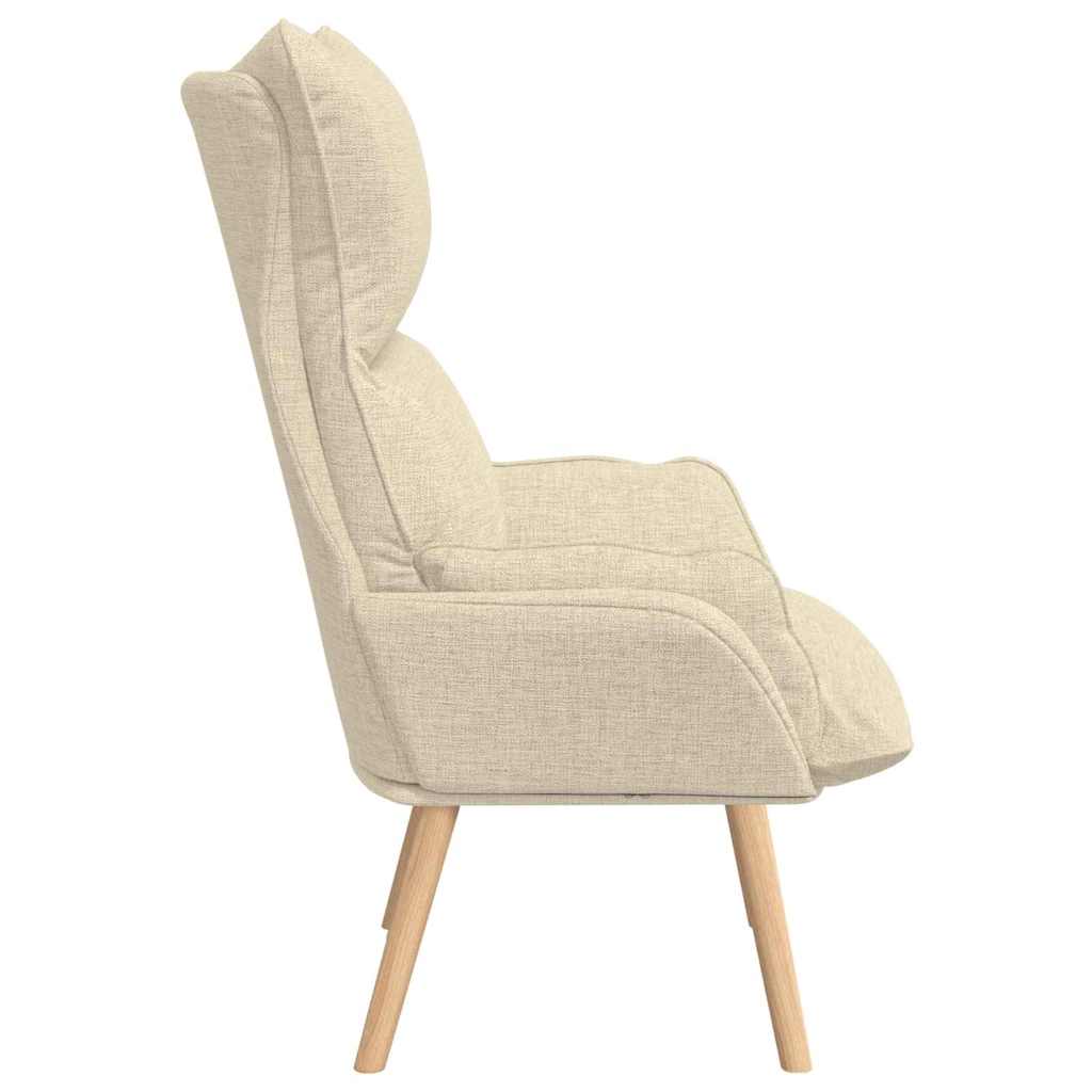 lænestol Creme 69 x 74 x 93 cm Stof og krydsfiner