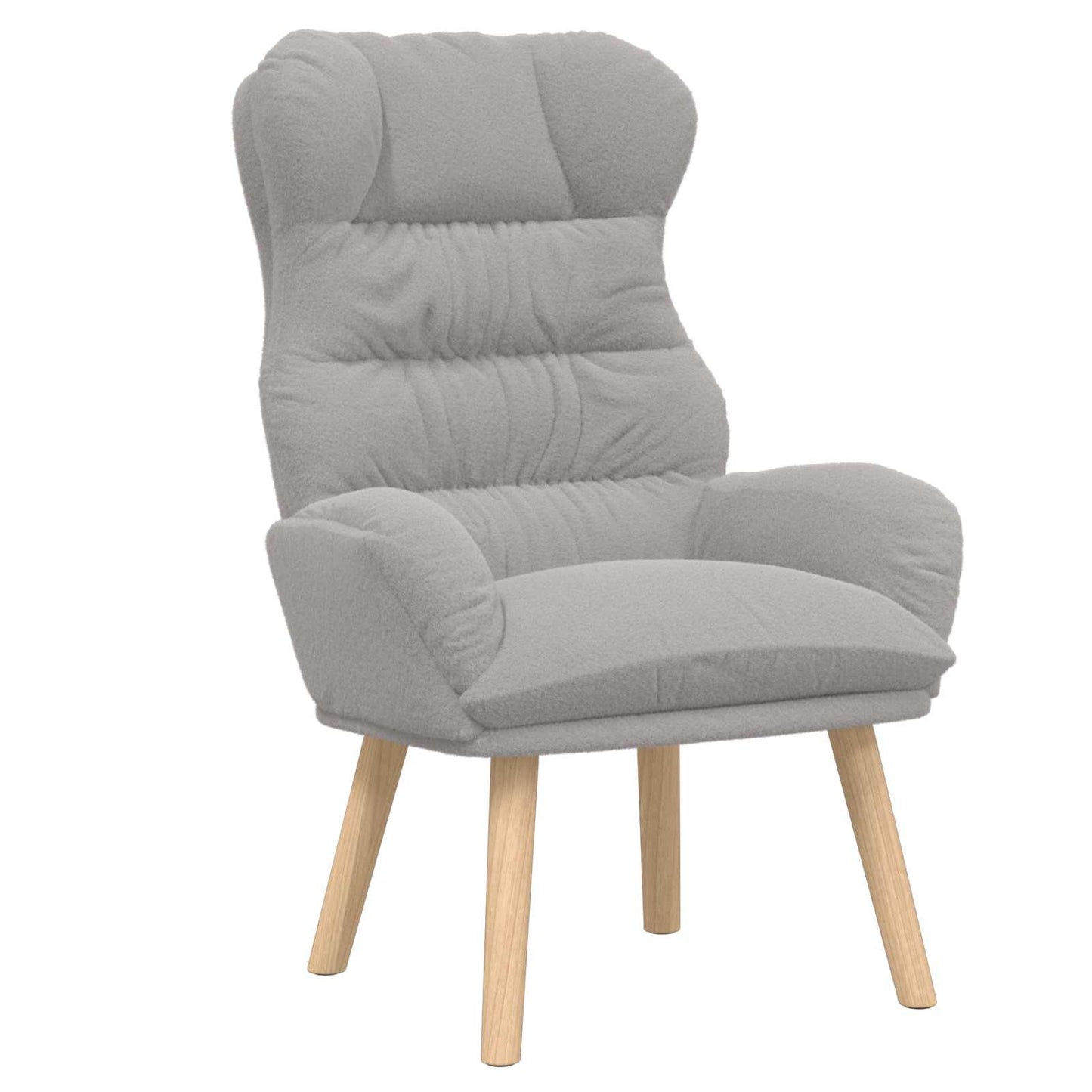lænestol Lysegrå 69 x 74 x 93 cm Sherpa-stof