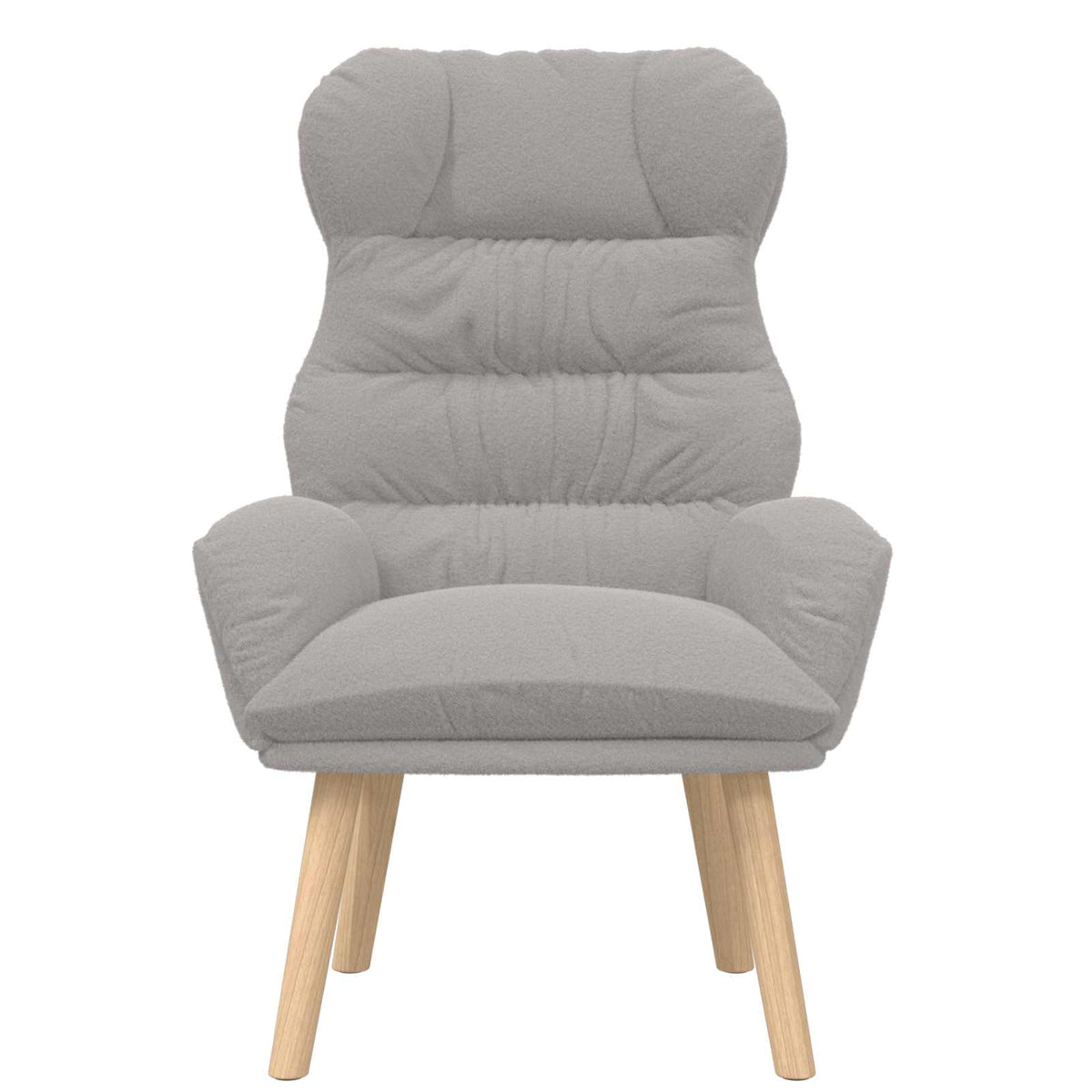 lænestol Lysegrå 69 x 74 x 93 cm Sherpa-stof