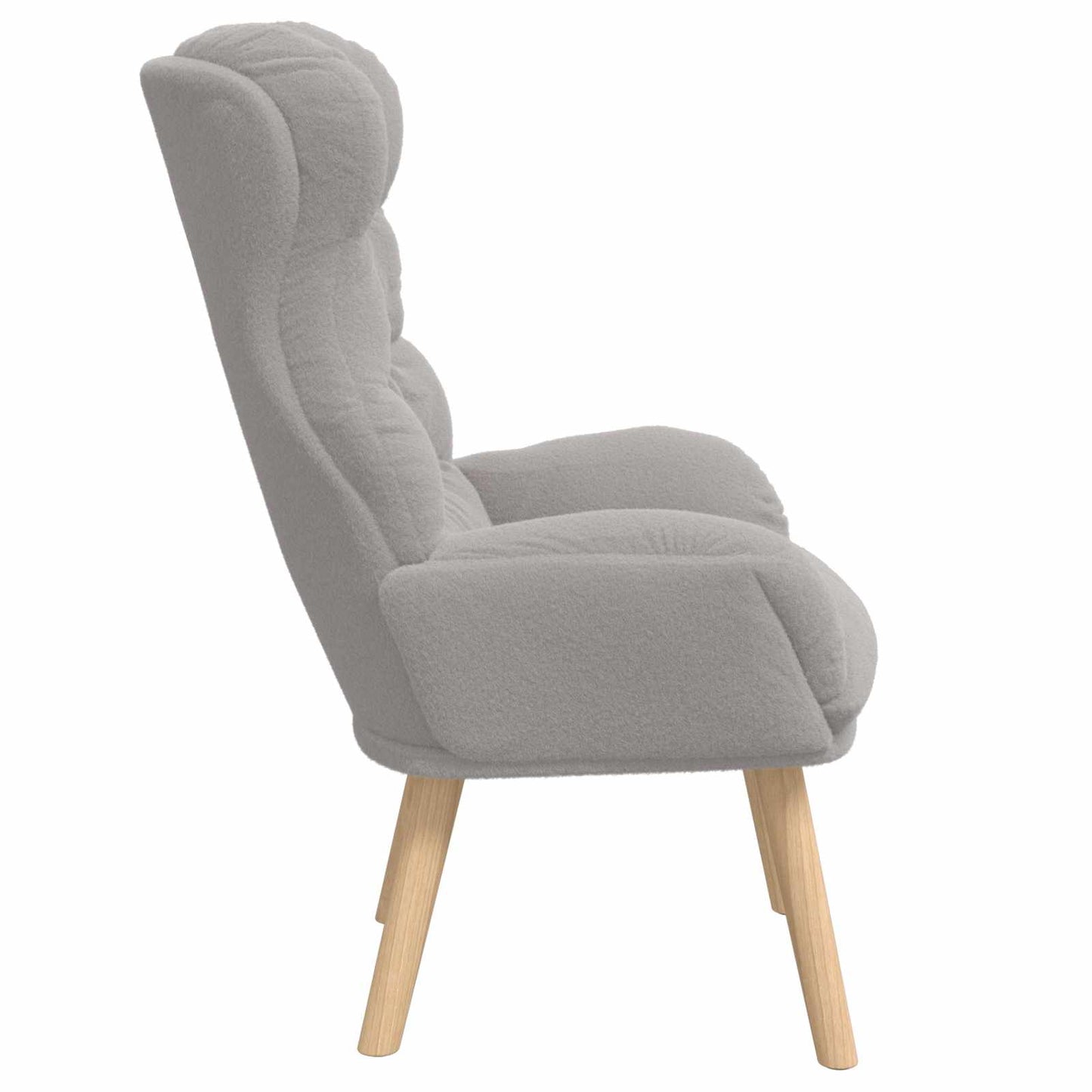 lænestol Lysegrå 69 x 74 x 93 cm Sherpa-stof