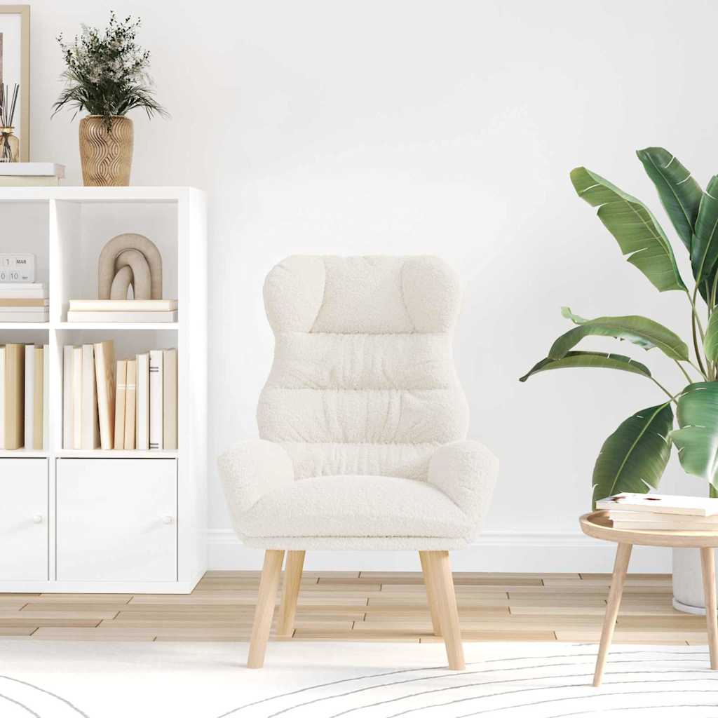 lænestol Creme 69 x 74 x 93 cm Sherpa-stof