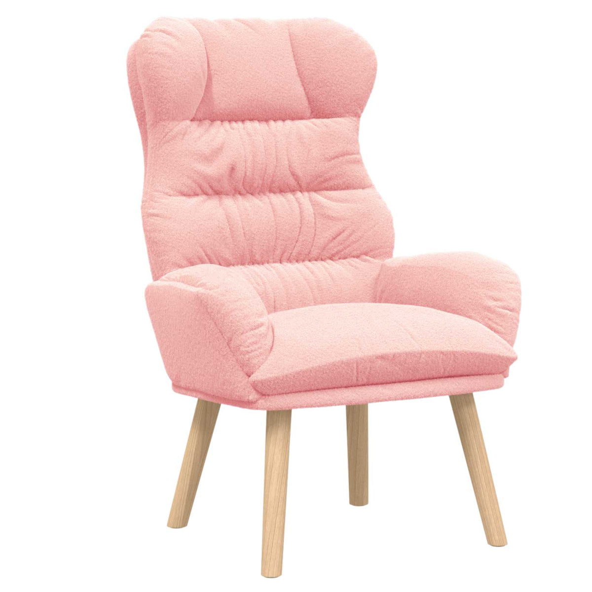 lænestol Lyserød 69 x 74 x 93 cm Sherpa-stof