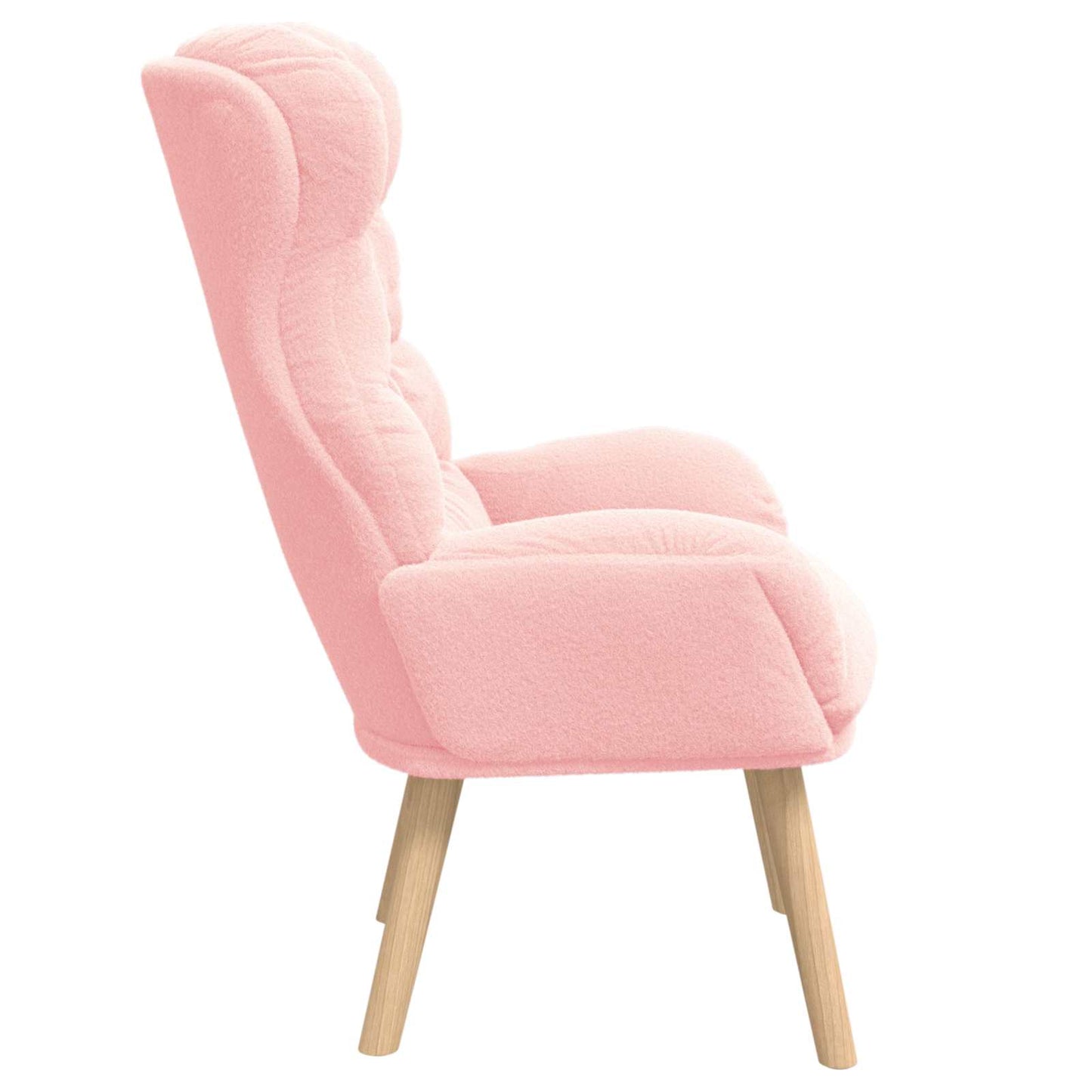 lænestol Lyserød 69 x 74 x 93 cm Sherpa-stof