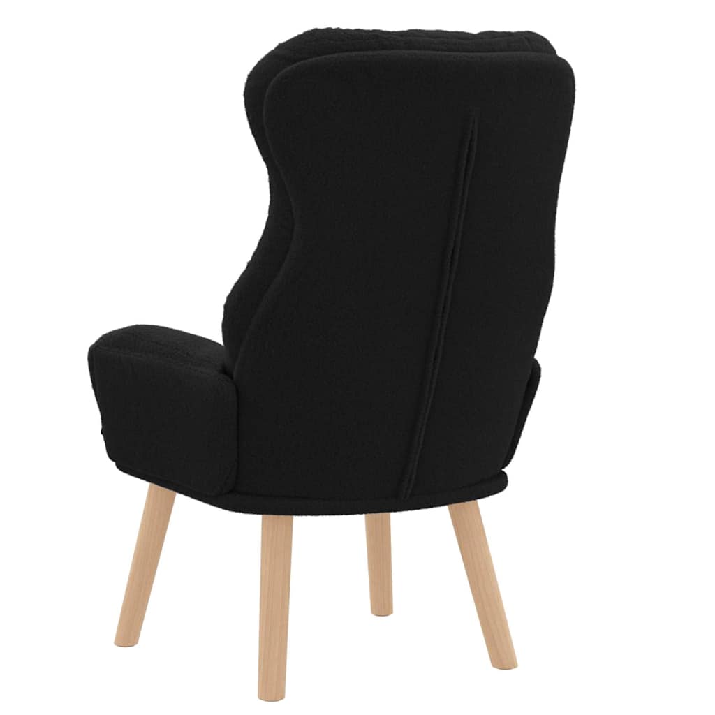 lænestol Sort 69 x 74 x 93 cm Sherpa-stof