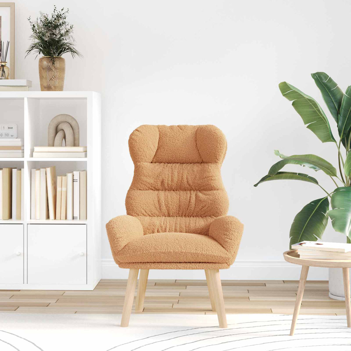 lænestol Beige 69 x 74 x 93 cm Sherpa-stof