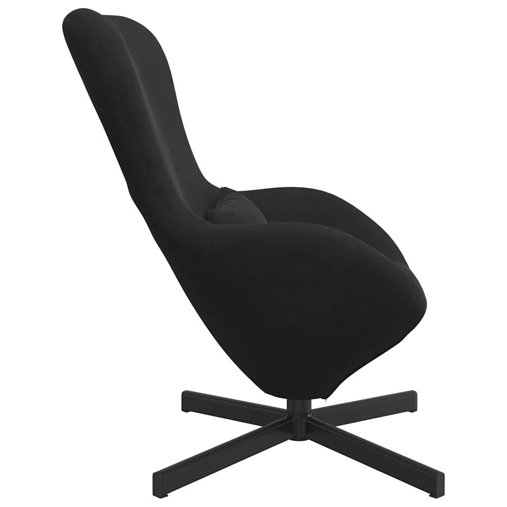 Æggestol Sort 63 x 73 x 90 cm Fløjl