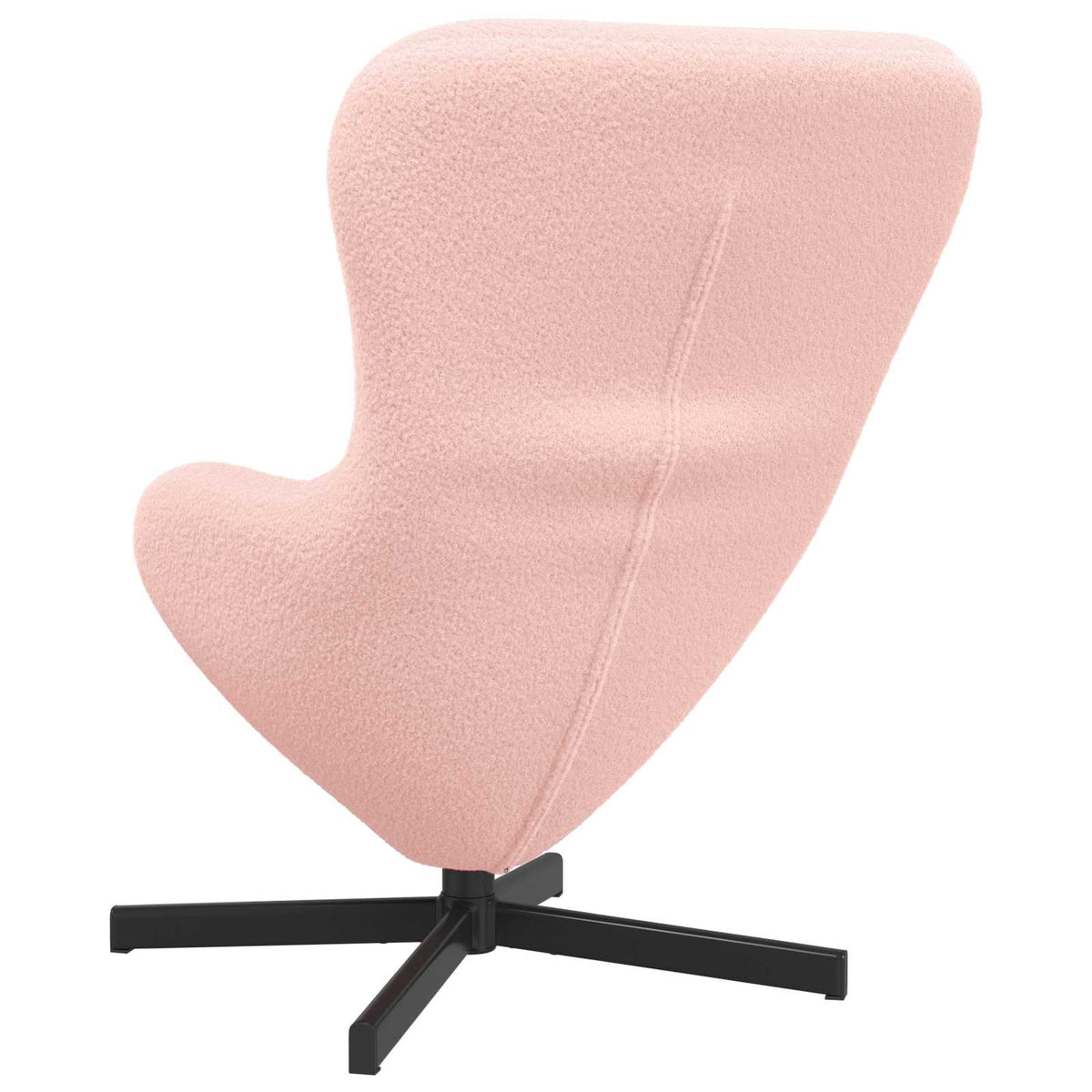 Æggestol Lyserød 63 x 73 x 90 cm Stof