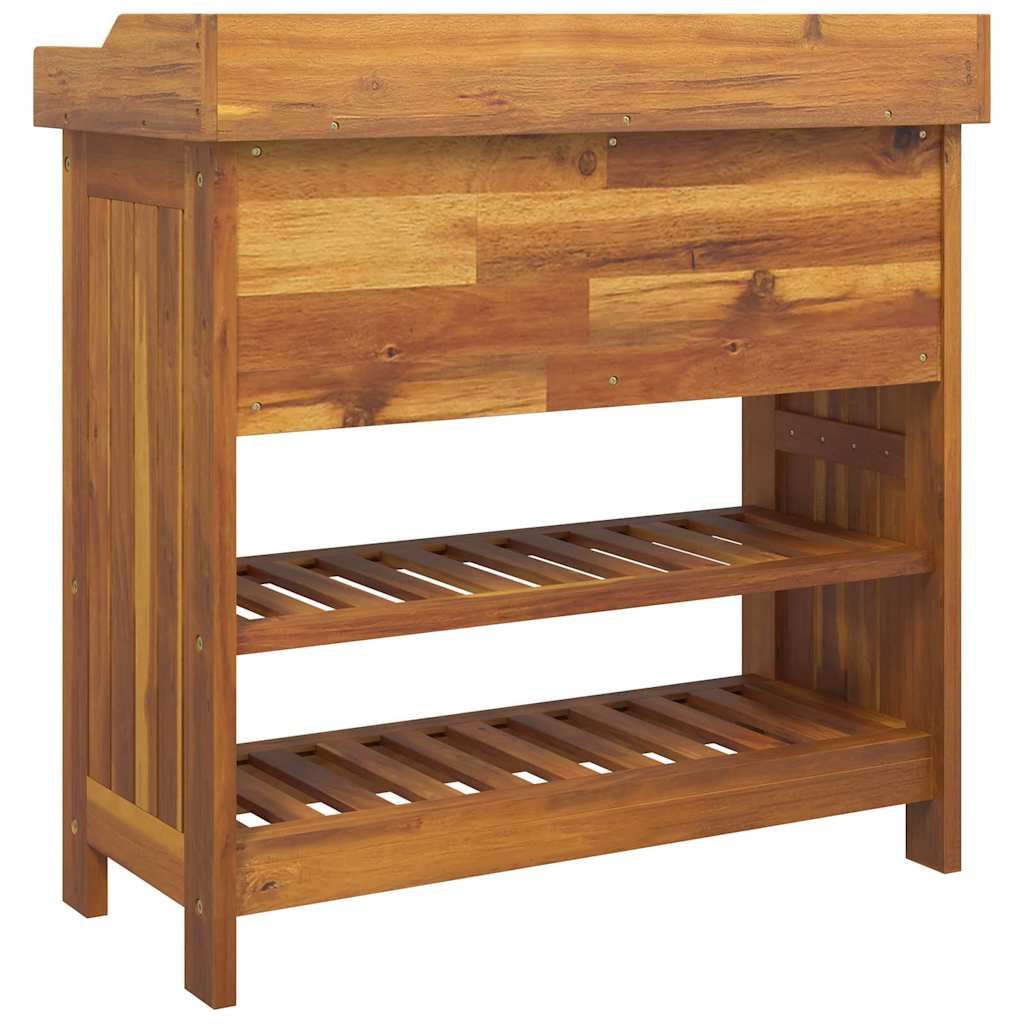 Havekabinet Naturfarvet 78 x 36,5 x 78 cm Massivt Akacietræ