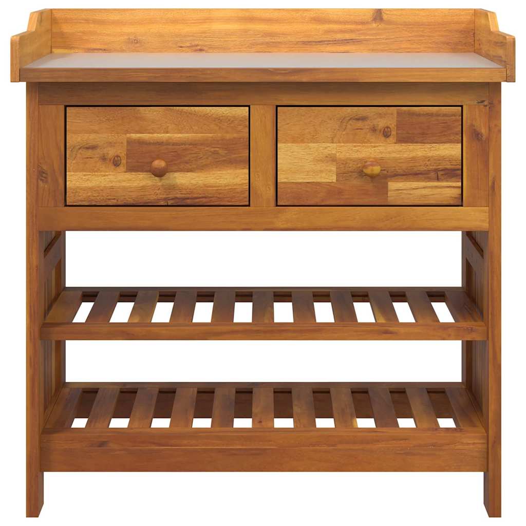 Havekabinet Naturfarvet 78 x 36,5 x 78 cm Massivt Akacietræ