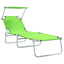 Solstol 2 stk. Polyester Grøn