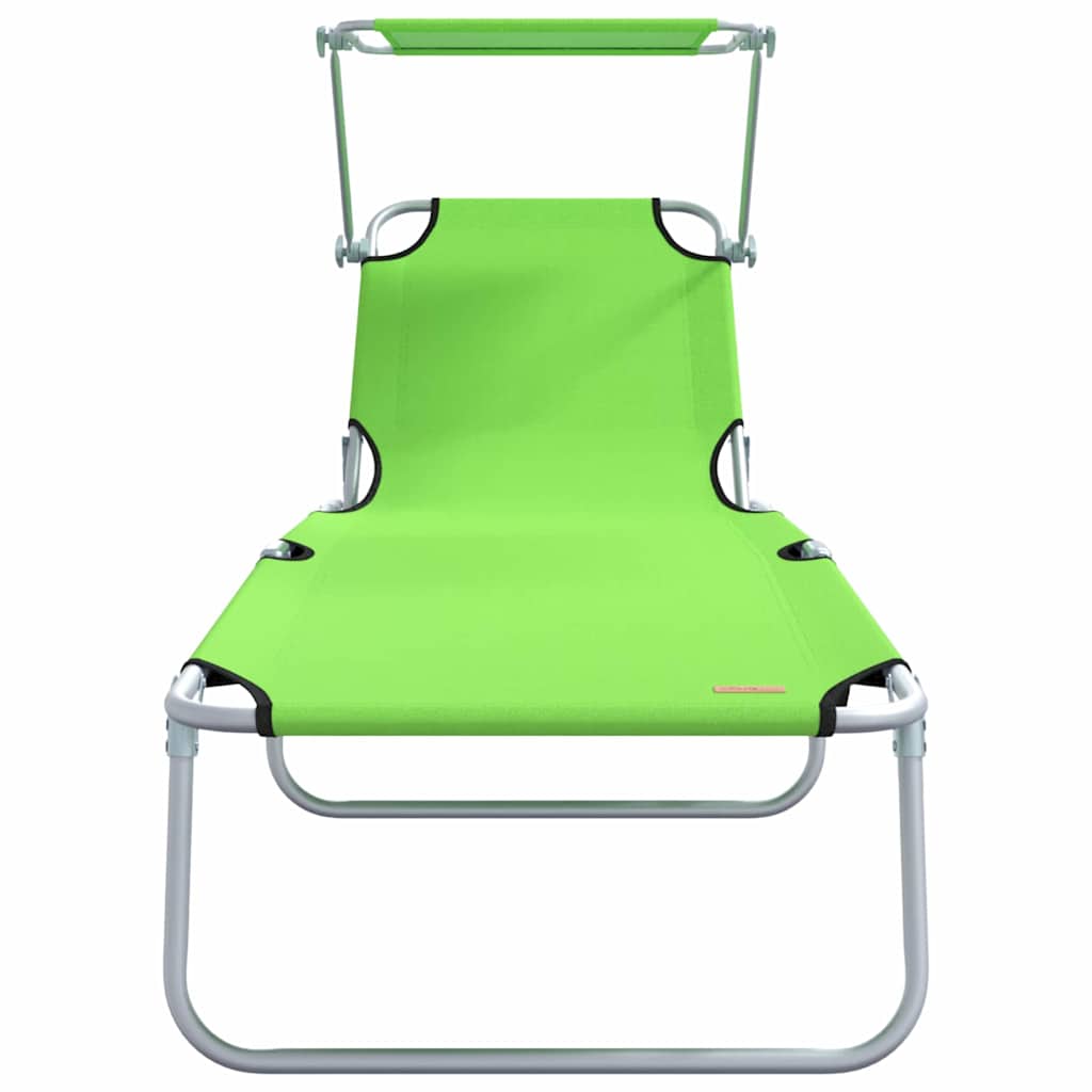 Solstol 2 stk. Polyester Grøn