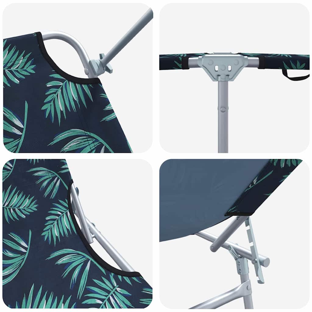 Solstol 2 stk. Polyester Grøn